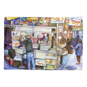 Housse D'oreillers Hot Dog God, New York City