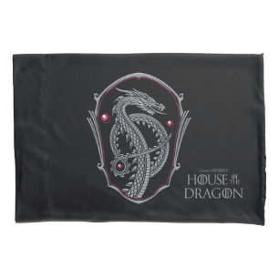 Housse D'oreillers HOUSE OF THE DRAGON Silver Dragon Crest
