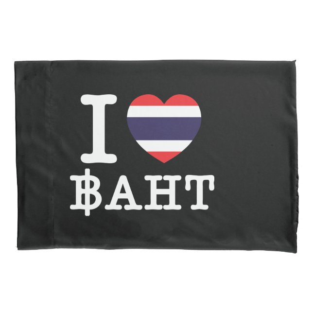 Housse D'oreillers I Heart (Amour) Baht (devant)