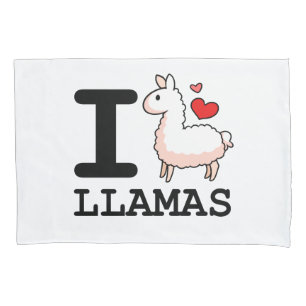 Housse D'oreillers I lamas de lama