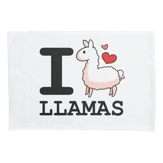 Housse D'oreillers I lamas de lama (devant)