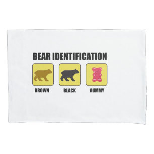 Housse D'oreillers Identification de l'ours Funny