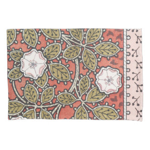 Housse D'oreillers Illustration d'art de rose sauvage Fleur Vintage