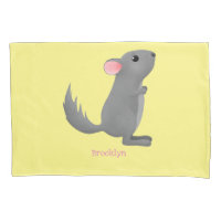 Illustration de chinchilla gris mignon