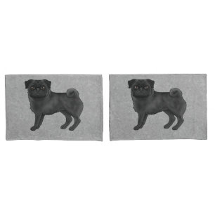 Housse D'oreillers Illustration de dessin animé de mignon chien Carli