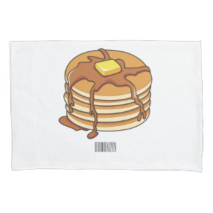 Housse D'oreillers Illustration de dessin animé de Pancake
