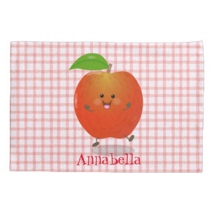 Housse D'oreillers Illustration de dessin animé sur la pomme de danse