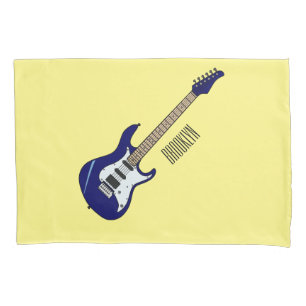 Housse D'oreillers Illustration de guitare électrique