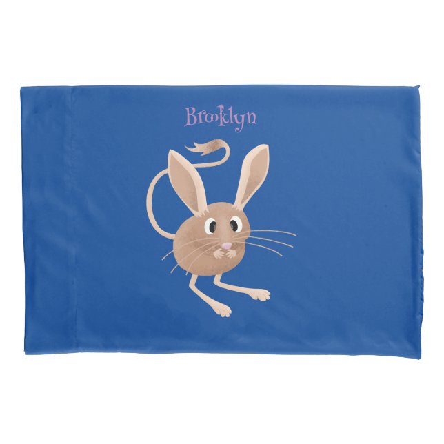 Housse D'oreillers Illustration de jerboa aux longues oreilles (devant)
