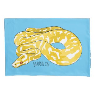 Housse D'oreillers Illustration du serpent python birman