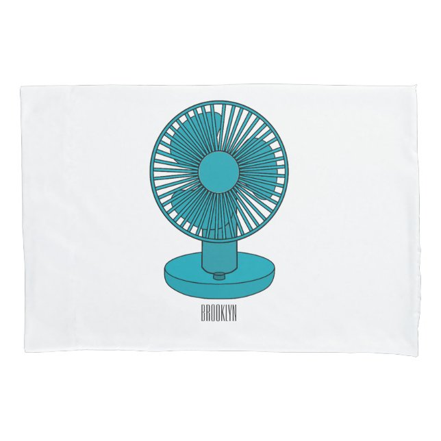 Housse D'oreillers Illustration du ventilateur (devant)