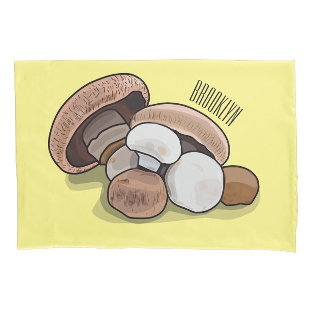 Housse D'oreillers Illustration d'un champignon (devant)