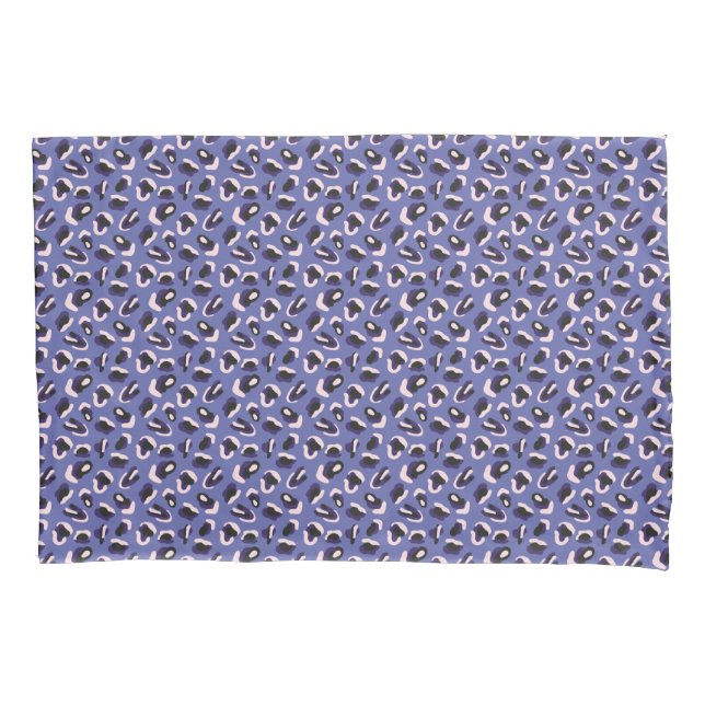Housse D'oreillers Impression d'animal abstrait violet (devant-gauche)