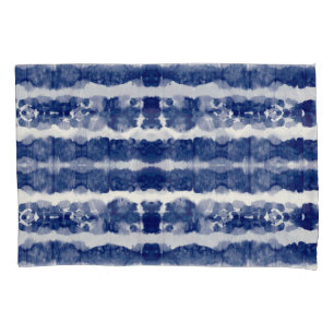 Housse D'oreillers Indigo Art : Chaos Aquarelle Abstrait.