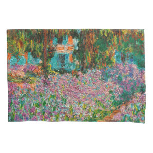 Housse D'oreillers Iris Jardin Monet Giverny fleurs