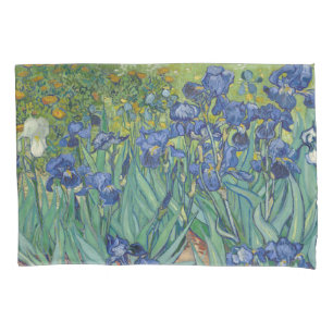 Housse D'oreillers Iris, Peinture à l'huile florale, Vincent Van Gogh