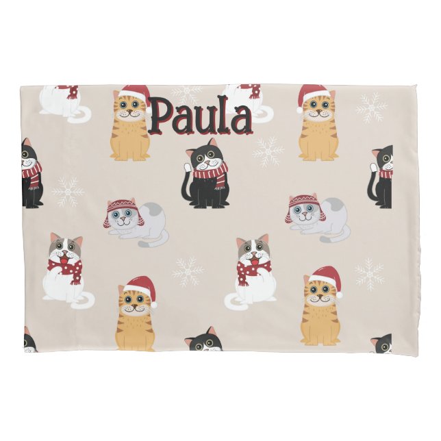 Housse D'oreillers J'adore mes chats (devant)