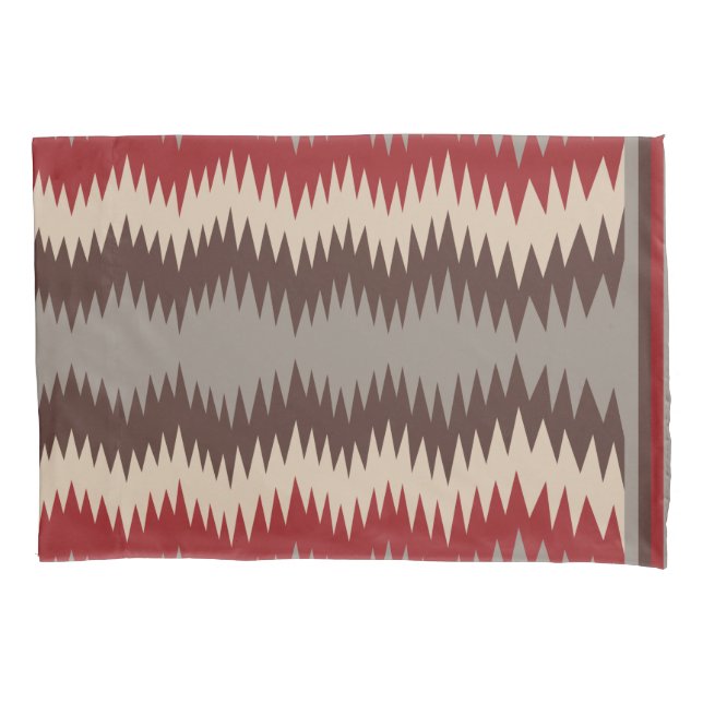 Housse D'oreillers Jagged Navajo Design Pillowcase (devant)