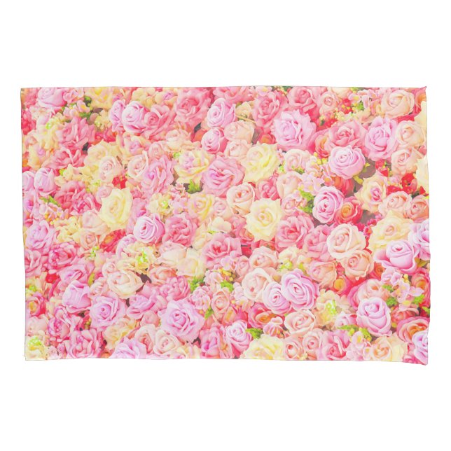 Housse D'oreillers Jardin de roses (devant)
