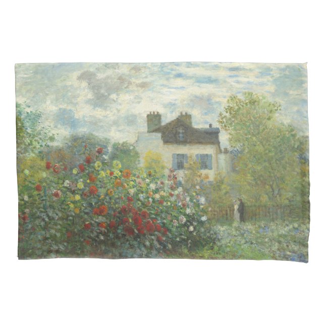 Housse D'oreillers Jardin des artistes de Monet dans Peinture d'Argen (devant)