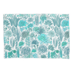 Housse D'oreillers Jardin succulent