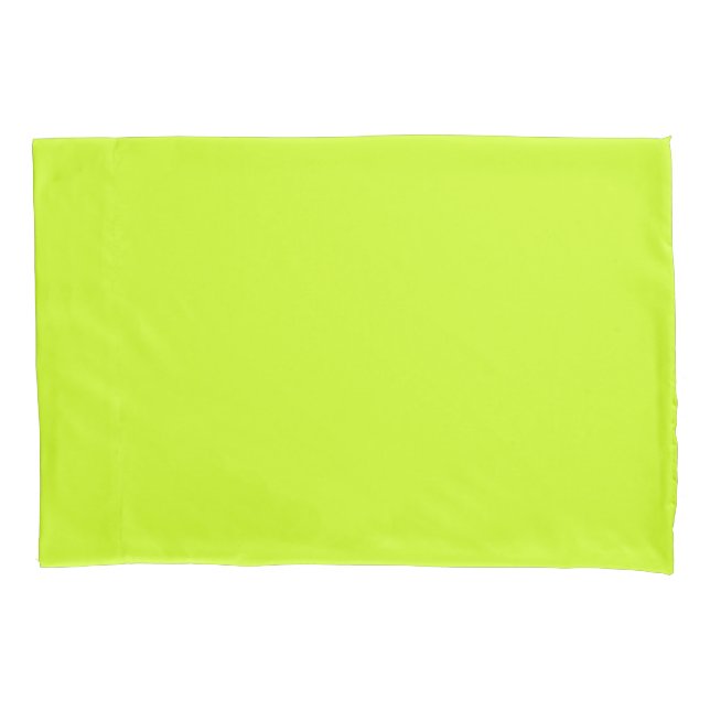 Housse D'oreillers Jaune de chaux (couleur solide)  (devant)