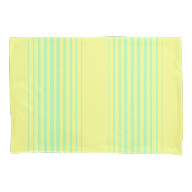 Housse D'oreillers Jaune et turquoise (devant)