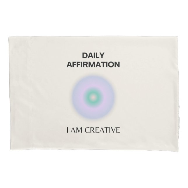 Housse D'oreillers Je suis Créative Daily Affirmation Positive (devant)