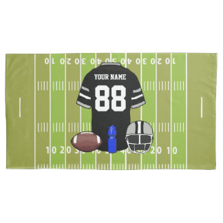 Housse D'oreillers Jersey de football en fer sur grille sur mesure