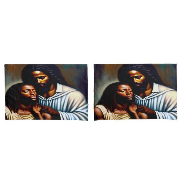 Housse D'oreillers Jésus le Comforter Pillowcases (devant-Set)