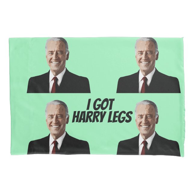 HOUSSE D'OREILLERS JOE BIDEN HARRY LEGS PILLOWCATS (devant)