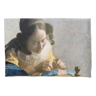 Housse D'oreillers Johannes Vermeer - Le Lacemaker