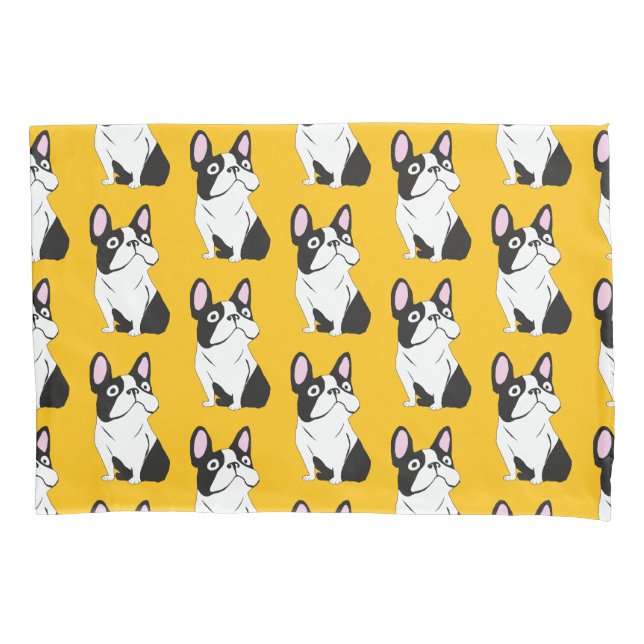Housse D'oreillers Joli chiot, jaune (devant)