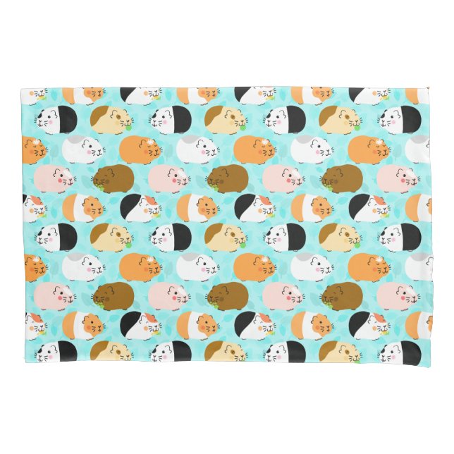 Housse D'oreillers Joli motif de cochon d'Inde (devant)