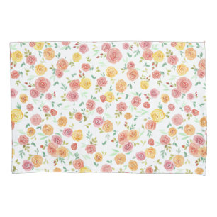 Housse D'oreillers Joli Motif Rose floral 