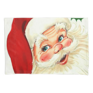 Housse D'oreillers Joli rire vintage père Noël