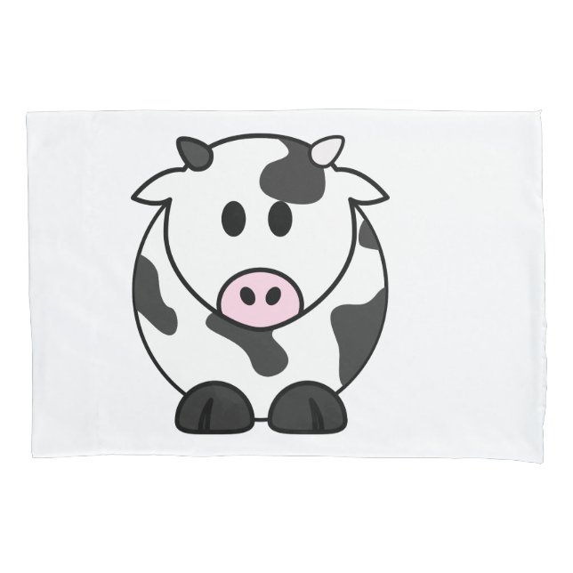Housse D'oreillers Jolie vache laitière (devant)