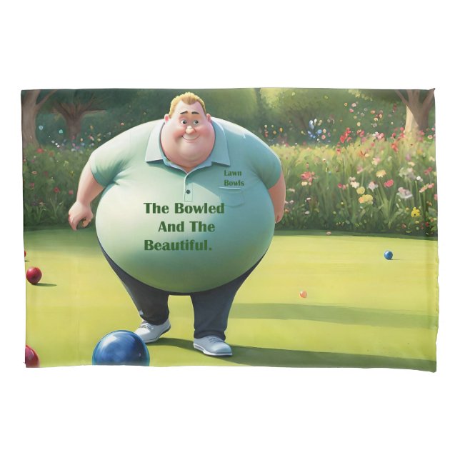 Housse D'oreillers Jolly Lawn Bowler Man, (devant)