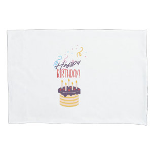 Housse D'oreillers Joyeux anniversaire
