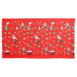 Housse D'oreillers Joyeux Noël Nice Naughty 25 décembre Noël