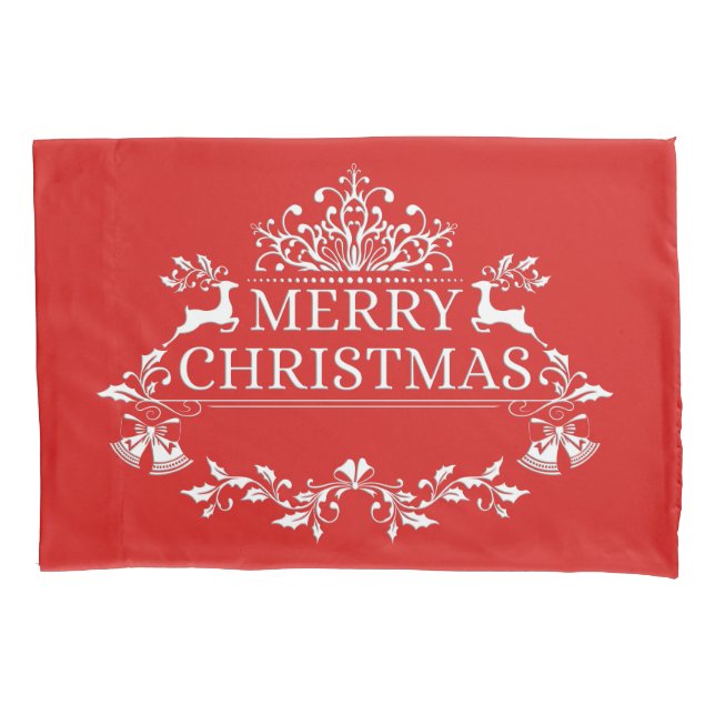 Housse D'oreillers Joyeux Pillowcase Noël (devant)