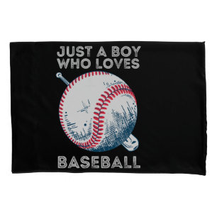 Housse D'oreillers Juste un garçon qui aime baseball Batter baseball