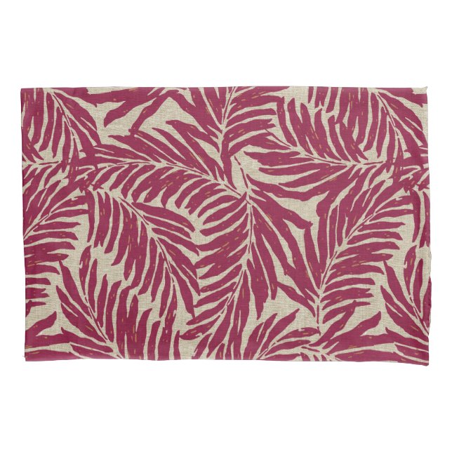 Housse D'oreillers Kahanu Palms Hawaiian Linen Texture (devant)
