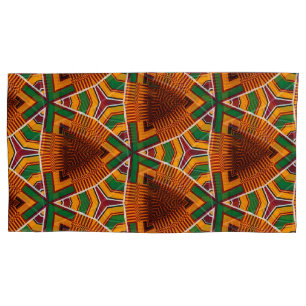 Housse D'oreillers Kente Geometrics Kwanza Afrocentric Coussin Coque