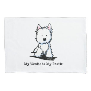Housse D'oreillers KiniArt Westie Bestie Pillowcase