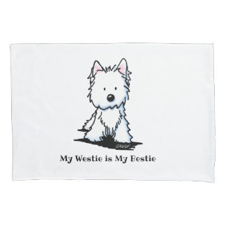 Housse D'oreillers KiniArt Westie Bestie Pillowcase