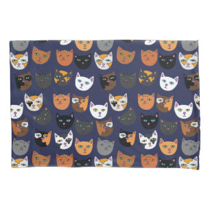Housse D'oreillers Kitty Chats partout motif