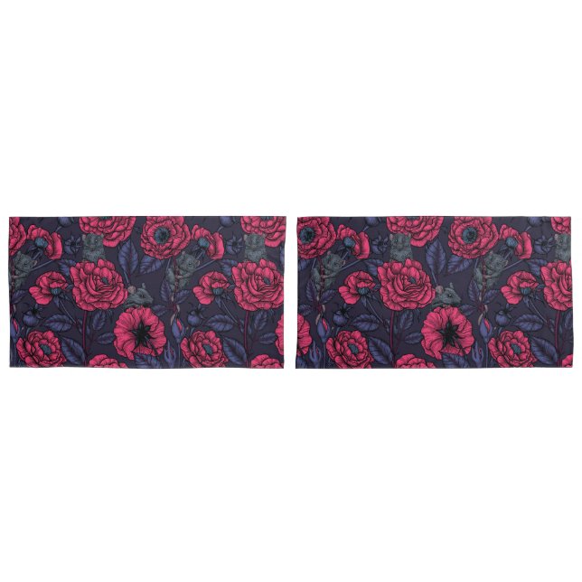 Housse D'oreillers La fête des souris (devant-Set)