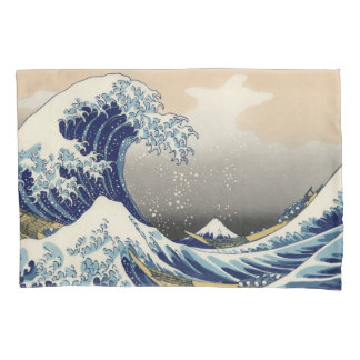 Housse D'oreillers La Grande Vague au large de Kanagawa Hokusai