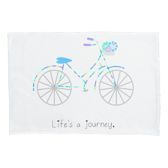 Housse D'oreillers La vie est un voyage. (devant)